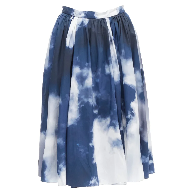 Alexander McQueen Sky cloud A-line skirt