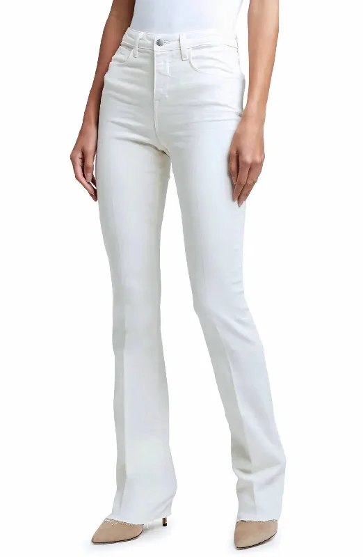 Ruth High Rise Straight Leg Jean In Vintage White