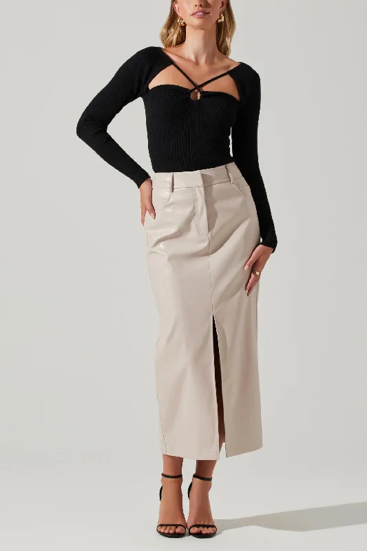 Karolyna Skirt In Ecru