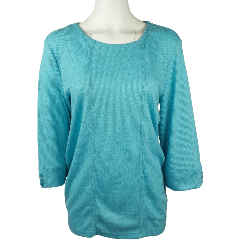 Women's Knit Top With Three-Quarter Length Sleeves 4287