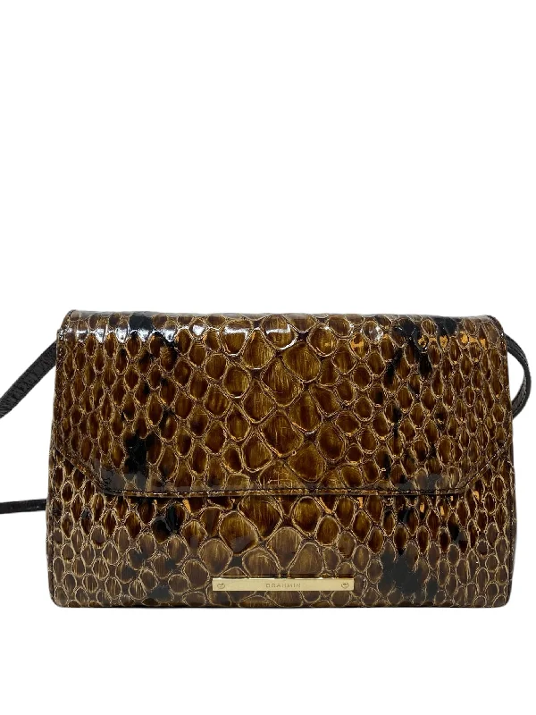 Brahmin Brown Print Crossbody