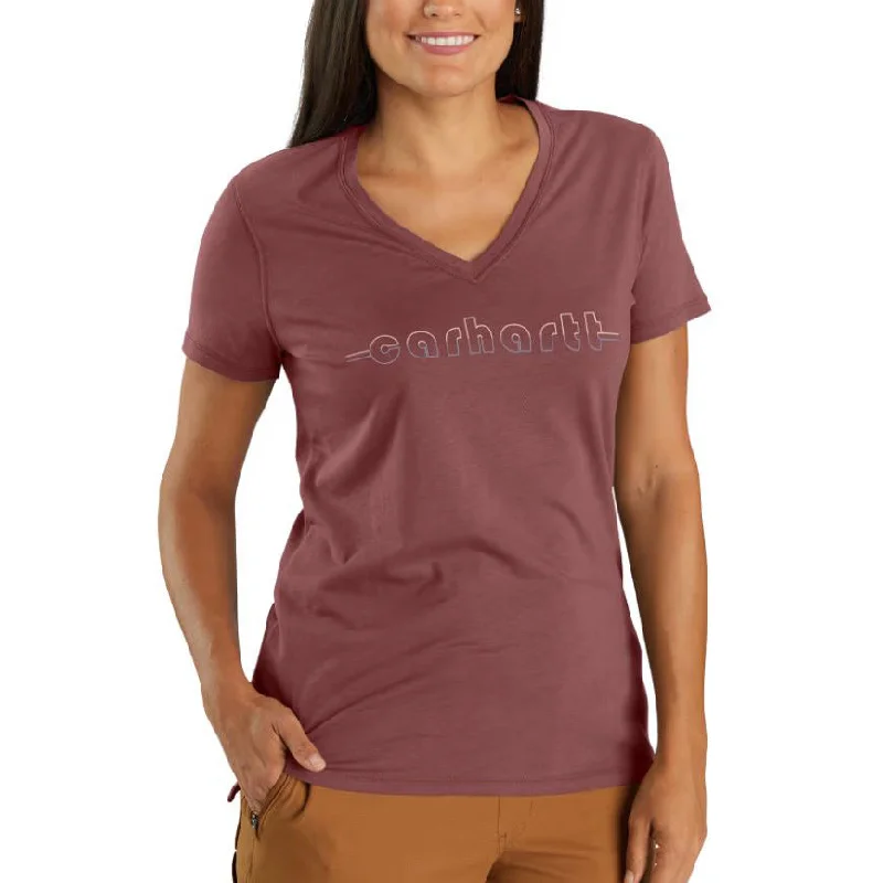 Women's Graphic V-Neck Short-Sleeve T-Shirt 106181