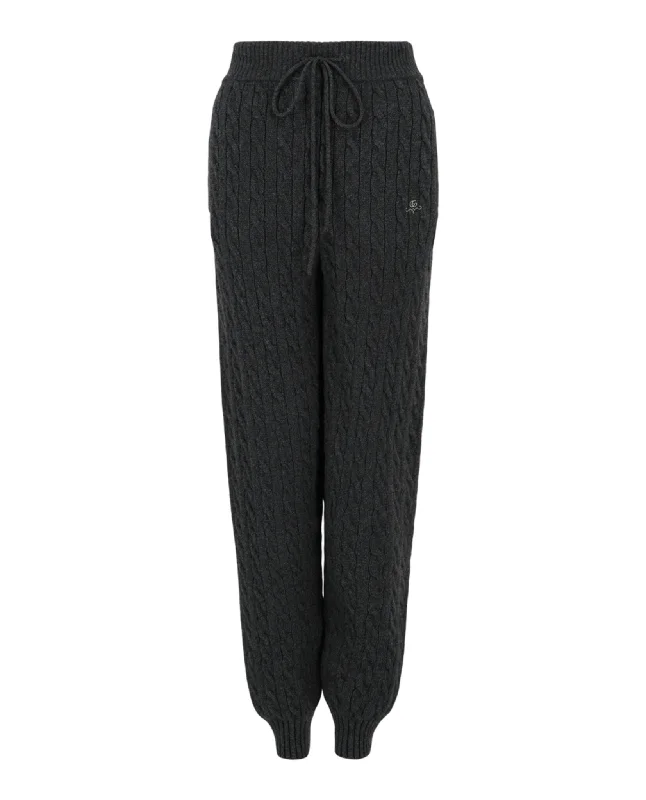 Woven Cashmere Joggers