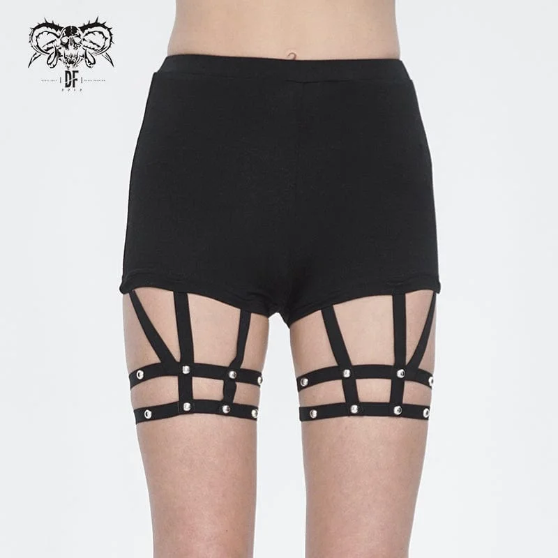 Women's Punk Spaghetti Straps Shorts