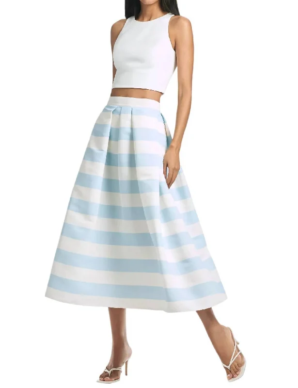 Leighton Skirt In Sailor Stripe