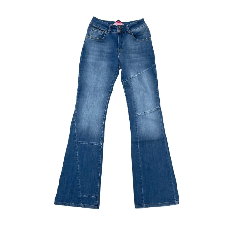 Women's Beverly Skinny Flair Jean With Seam Detail In Blue