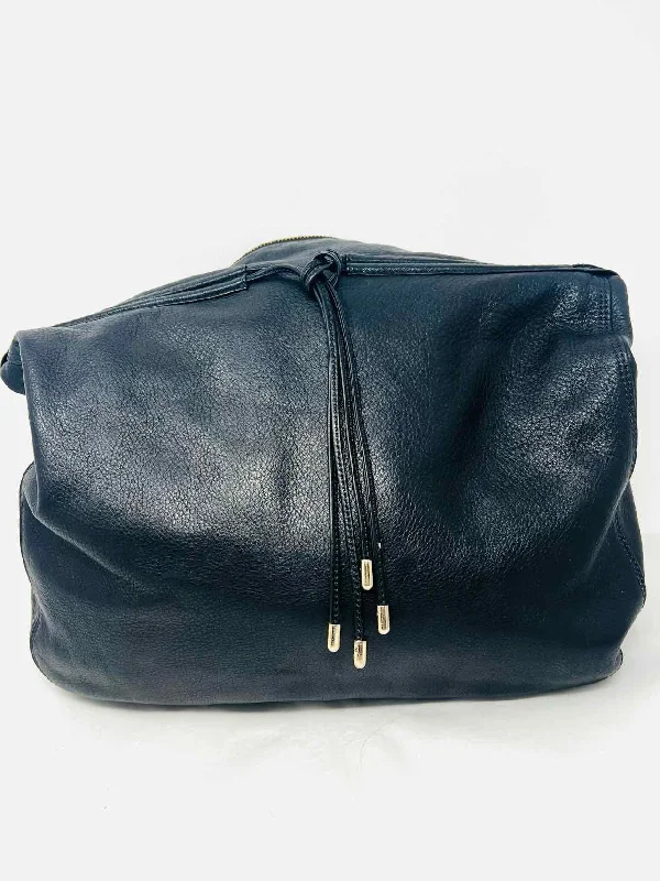 Black Hobo Pebbled Leather Designer Purse