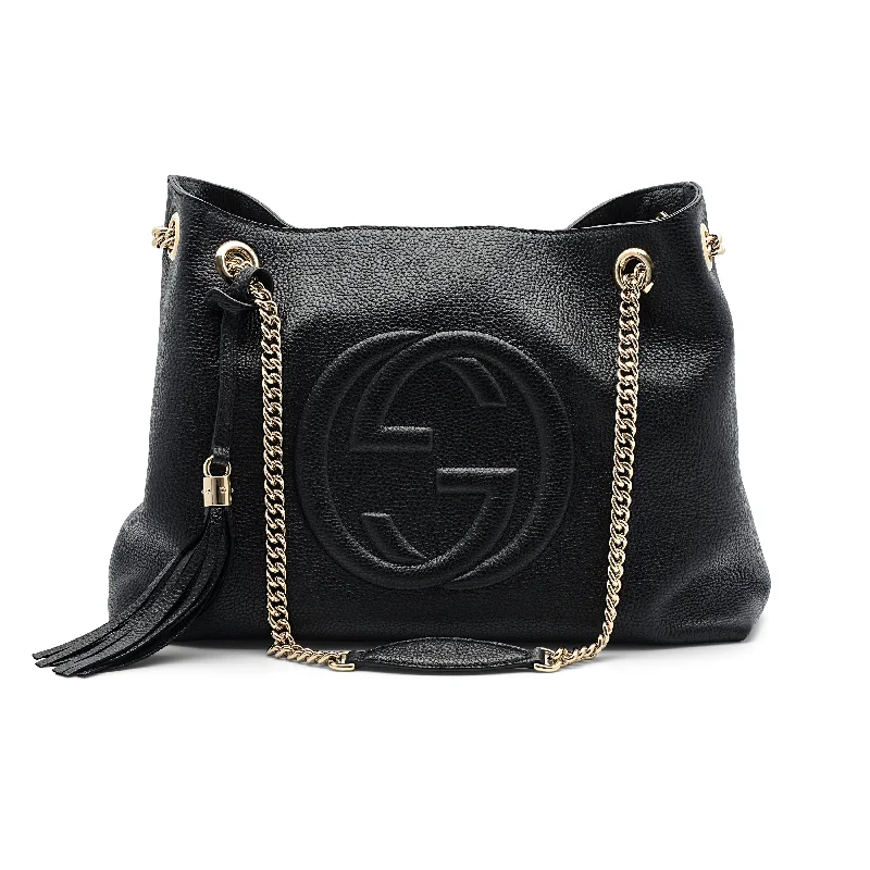 Gucci Soho Black Leather Shoulder Bag 536196-1000